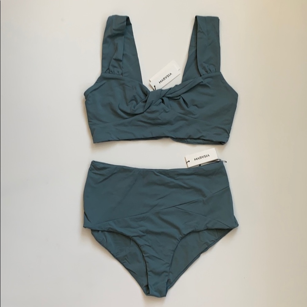 NWT Marysia Lehi Bikini smoke green